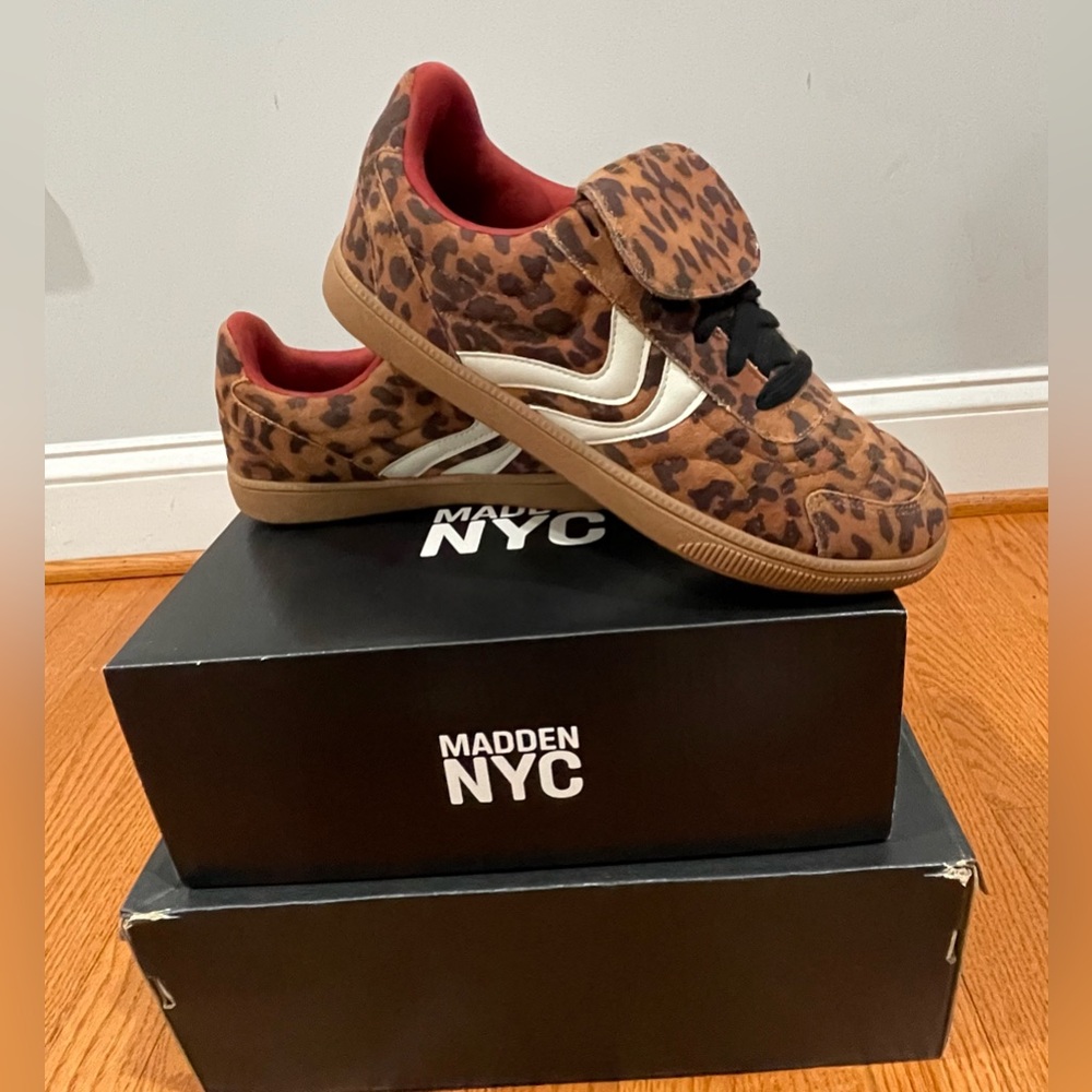 Madden NYC Leopard Print Sneakers